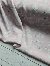 Dusty Light Pink & Gray Floral Print {by the half yard}