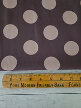 Dark Brown & Tan Polka Dot Print {by the half yard}