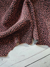Black & Rose Sparkle Jacquard Double Knit {by the half yard}