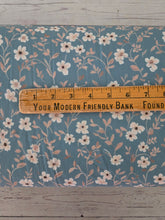 Dusty Blue & Tan Floral {by the half yard}