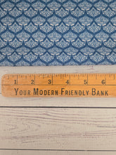 Exclusive Design- Bright Teal Petite Damask Linen Look Poly {by the half yard}