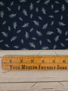 Petite Navy Branch Print {by the half yard}