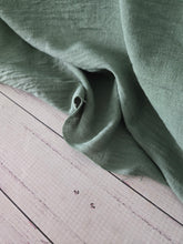 Middle Green Rayon Linen Blend {by the half yard}