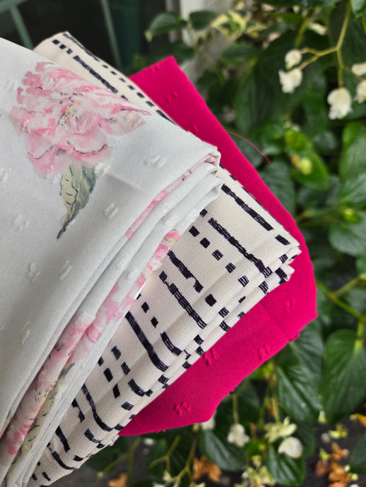 3/4 YD. +/- {each piece} MISC. REMNANT BUNDLE