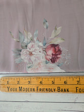 Exclusive Design- Tan & Large Romantic Floral Print {by the half yard}