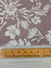 Tan & Ivory Floral Print {by the half yard}