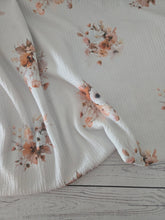 Exclusive Design- Medium Harvest Watercolor Floral Collection Textured Knit {by the half yard}