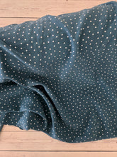 Dark Teal Random Dot Rayon Challis {by the half yard}