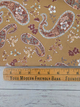 Moss Green Paisley Print {by the half yard}