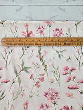 Exclusive Design- Cream Floral Stem Print {by the half yard}