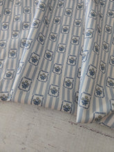 Light Blue Stripes & Floral Print {by the half yard}