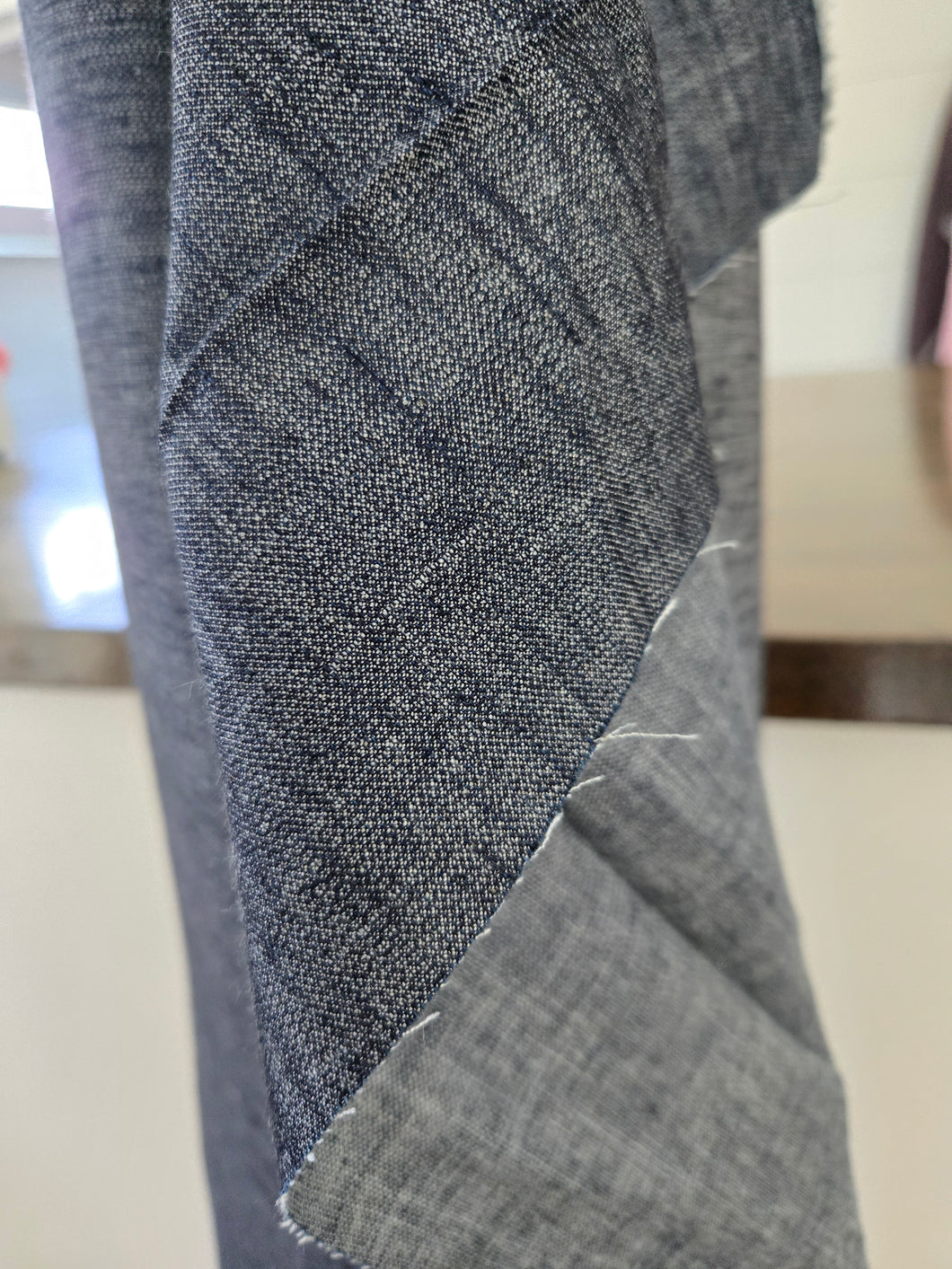 Woven Chambray Linen Cotton Blend {by the half yard}