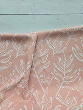 Peach Leaf Outline Print {by the half yard}