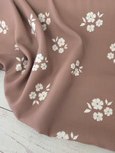 Exclusive Design- Dark Caramel & Cream Floral Print {by the half yard}