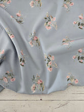 Exclusive Design- Vintage Blue & Pink Floral {by the half yard}