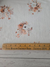 Exclusive Design- Medium Harvest Watercolor Floral Collection Textured Knit {by the half yard}