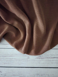 Solid Brown Opaque Air Flow 100% Polyester {by the half yard}