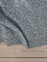 Dusty Blue & Teal Petite Floral Print {by the half yard}
