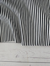 Black & White Stripes Cotton Poplin {by the half yard}