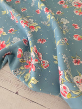 Retro Floral & Dots Print {by the half yard}