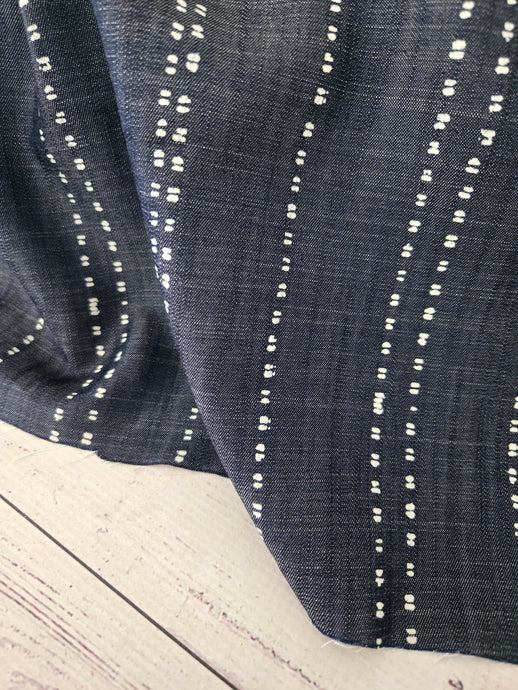 Dash Stripes Tencel Chambray Blend {by the half yard}