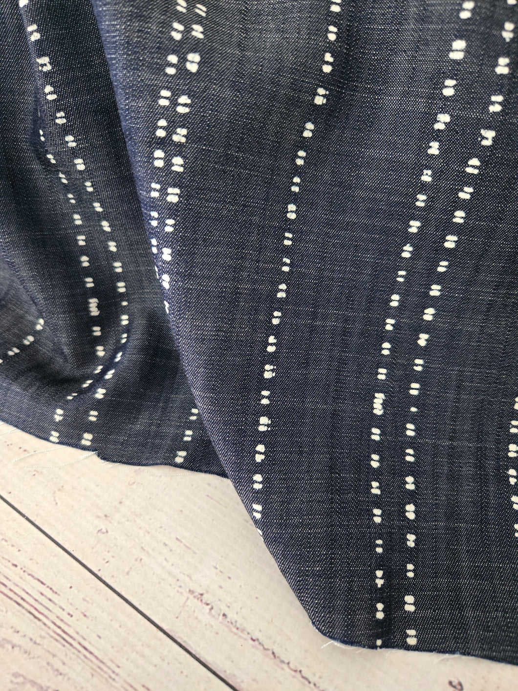 Dash Stripes Tencel Chambray Blend {by the half yard}