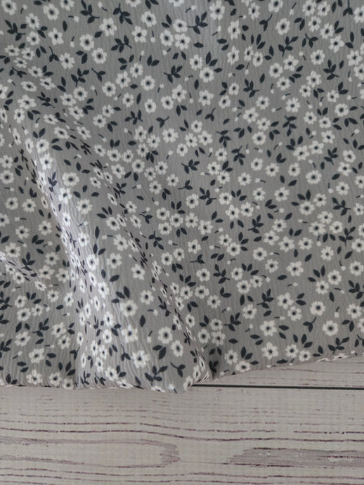 Gray Green Petite Floral Print {by the half yard}