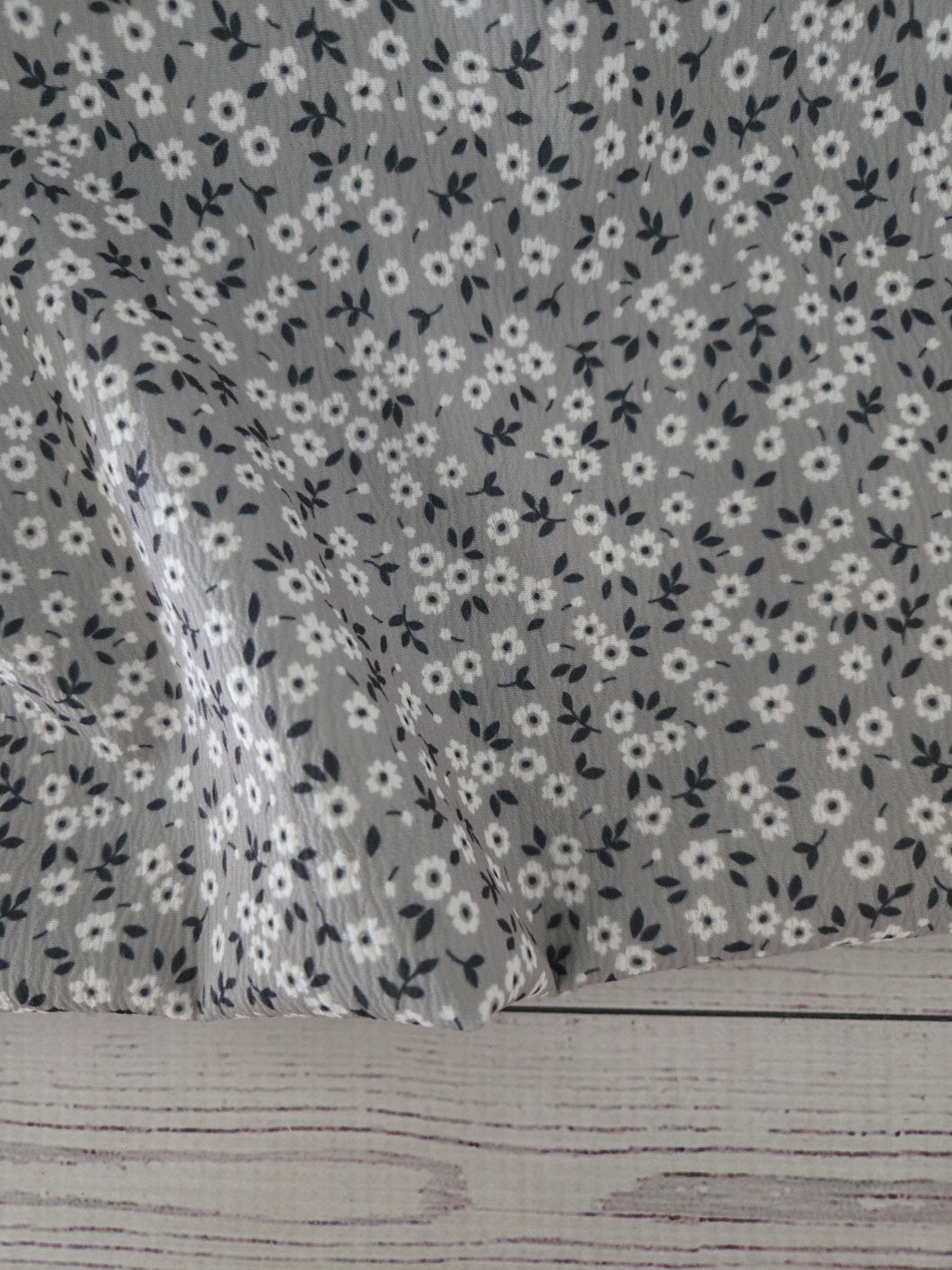 Gray Green Petite Floral Print {by the half yard}