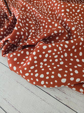Rust Random Spot Print Misc. Poly {by the half yard}