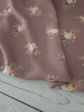 Exclusive Design- Rosewood Small Meadow Floral Bouquet Collection {by the half yard}
