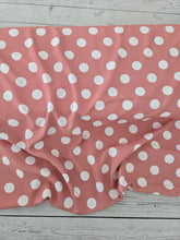 Exclusive Design- Burnt Coral Polka Dots {by the half yard}