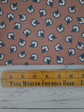 Sandstorm & Blue Contemporary Floral Print {by the half yard}