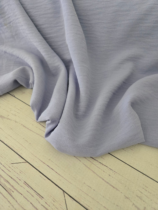 Solid Light Periwinkle Blue Opaque Air Flow 100% Polyester {by the half yard}