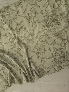 *MISPRINT* Green Haze Floral Print {by the half yard}