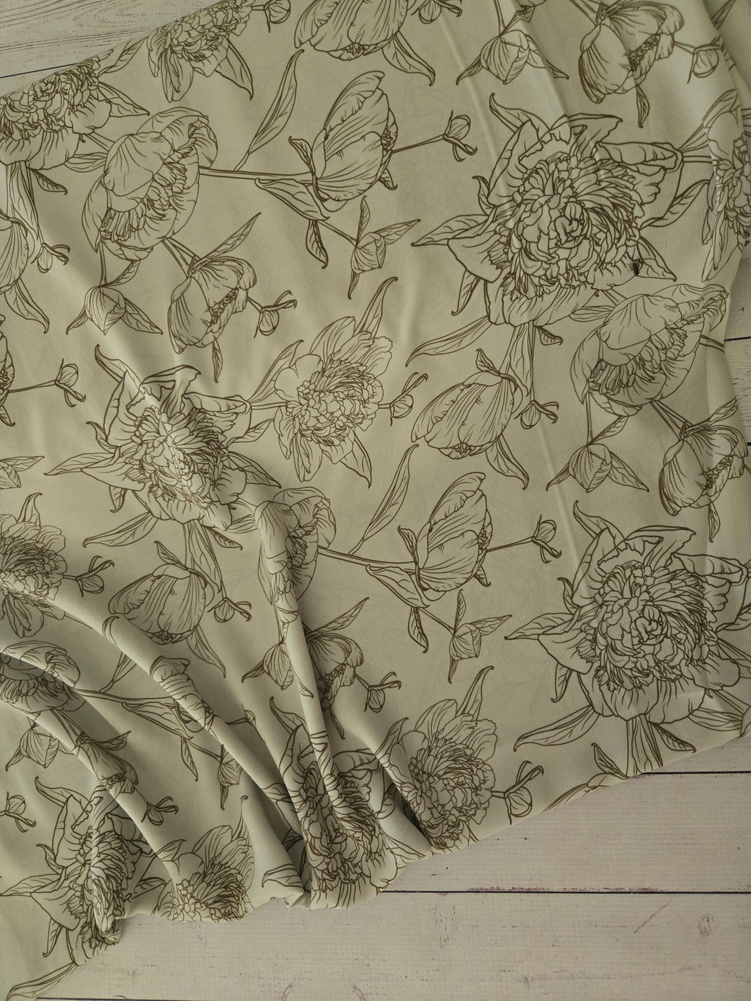 *MISPRINT* Green Haze Floral Print {by the half yard}