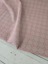 Exclusive Design- Taupe & Rose Geometric Print {by the half yard}