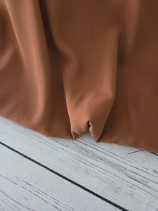 Solid Rust Triple Georgette {by the half yard}