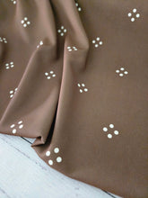 Drab Olive Dotted Diamonds Pinstripe Poly {by the half yard}