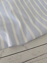 Crisp Blue & White Stripes Cotton Poplin {by the half yard}