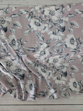 Taupe & Gray Floral Opaque Petite Swiss Dot 100% Polyester {by the half yard}