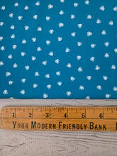 Summer Teal Scribble Dot Pinstripe Poly {by the half yard}
