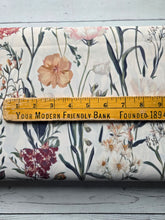 Cream Botanical Floral {by the half yard}