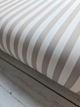 Exclusive Design- Beige & Cream Stripes Matte Athletic Knit {by the half yard}