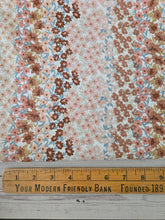 Boho Floral Stripe Opaque Air Flow 100% Polyester {by the half yard}