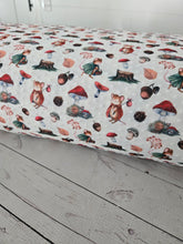 Mushroom & Mouse Print Swiss Dot Knit {by the half yard}