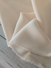 Solid Buttercream Silky Polyester {by the half yard}