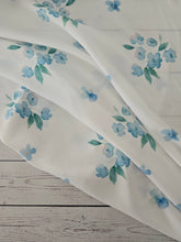 *REMNANT* 3.5 Yds- Watercolor Blue Floral