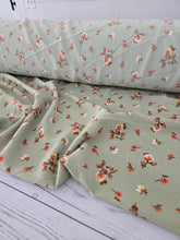 Desert Sage & Rust Floral Opaque Air Flow 100% Polyester {by the half yard}