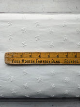 White Bow Embroidered Cotton {by the half yard}