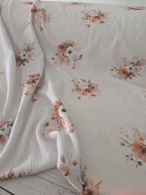 Exclusive Design- Medium Harvest Watercolor Floral Collection Textured Knit {by the half yard}